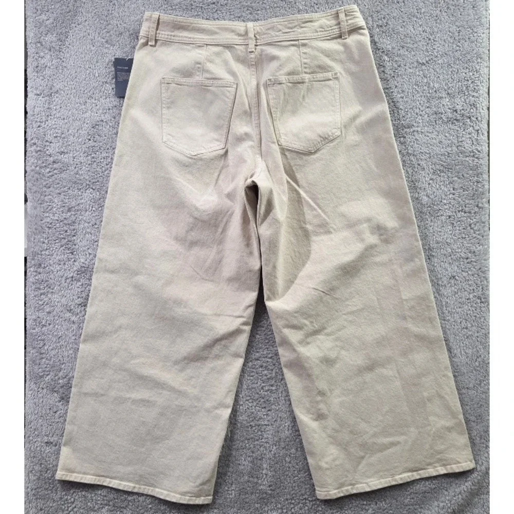 Universal Thread Sailor Wide Leg Pants Women's Size 17 Khaki Beige‎ High Rise